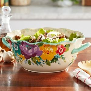 ❤️ New Pioneer Woman Sweet Romance Blossoms  Serving Bowl